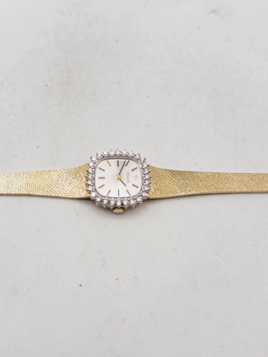Rolex Ladies 14k Yellow Diamond 1.5CT Vintage Watch New main image 4